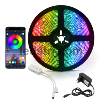 Смуга LED 5050 RGB, 12 кольорів, IP65, 55 люмен, 9000 годин роботи, самоклеюча