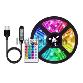 Світлодіодна стрічка з пультом SMD 5050 RGB Bluetooth USB