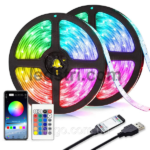 Світлодіодна стрічка RGB з пультом, 5 метрів