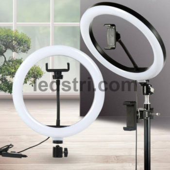 Кільцева лампа LED діаметром 26 см з тримачем для телефону Ring Fill Light (Упаковка пошкоджена)