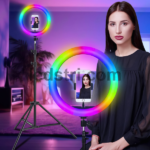 LED лампа зі штативом SOFT LIGHT RING 8 кольорів 26 см