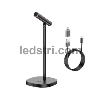 Настільний мікрофон Hoco L16 Mike USB — чорний