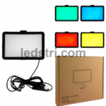 Лампа відеосвітло LED | 16 см 6" | 4 кольорові фільтри | 120 світлодіодів | USB | 12 Вт, 2 В