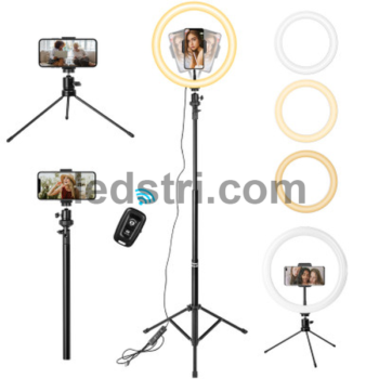 Кільцева LED лампа 30см з набором CODN-12INCH SET + стійка 1.45см