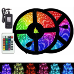 Світлодіодна RGB стрічка 3528 з пультом і блоком живлення 5 метрів.