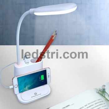 Розумна настільна світлодіодна лампа 3в1 з вбудованим акумулятором та PowerBank