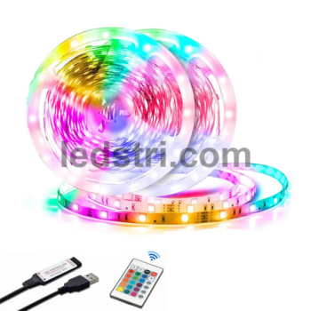 Світлодіодна стрічка RGB 5050 - 15 Метрів, від ЮСБ