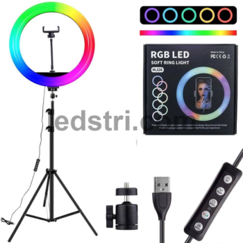 Кільцева лампа LED MJ 300 RGB 30 см, Селфі-лампа, селфі кільце