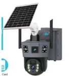 360 Камера Tp18 Чорна Вай Фай Wifi Solar Ptz 6Mp Camera App:V380Pro