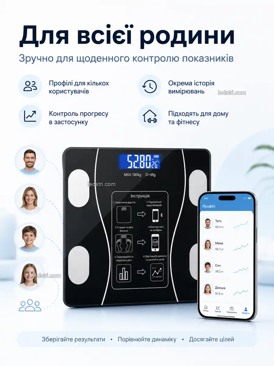Розумні діагностичні ваги зі смартфоном