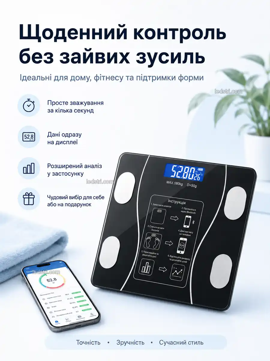 Щоденний контроль ваги без зайвих зусиль