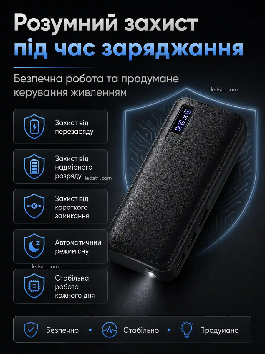 Стильний дизайн павербанка для щоденного комфорту