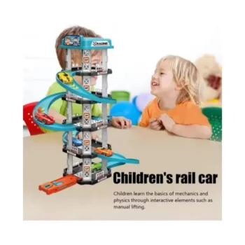 Дитячий Гоночний Вагон, Іграшковий Трек Парковка Childrens Rail Car Mh2003, 62Pcs