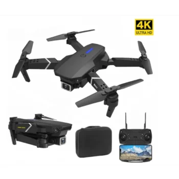 Квадрокоптер E88 PRO Black з HD камерою FPV 1 камера в кейсі 2 акумулятори