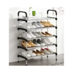Полиця Для Взуття Shoe Rack На 6 Ярусів, Чорний Колір