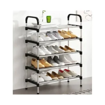 Полиця Для Взуття Shoe Rack На 6 Ярусів, Чорний Колір