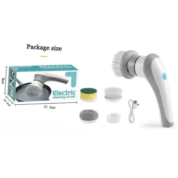 Щітка Електрична 360Градусів Electric Cleaning Brush 3 Насадки +Юсб 904-12 Незрозуміла