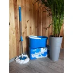 Швабра з відром кругла Easy Mop із віджимом + коробка