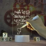 Світильник, нічник, дошка для нотаток 12,5 х 17,5 см від USB із маркером LAMP 3D