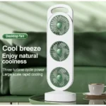 Триголовковий Вентилятор Usb Перезаряджається Three Head Fan Ly-856