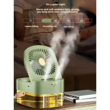 Вентилятор Маленький Настільний Usb-Зволожувач Small Fan Spray Fan 1253