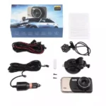 Відеореєстратор з подвійним об’єктивом FHD P 4 дюйми 1080p з нічним баченням