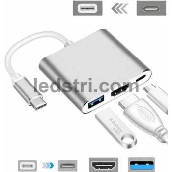 Перехідник Buro USB Type C (m)  HDMI (f)