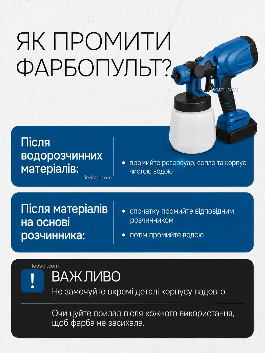 HVLP технологія акумуляторного фарбопульта