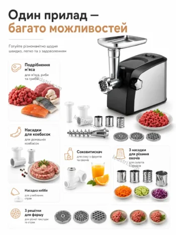 Електром'ясорубка MeatPro Max 4200 Вт