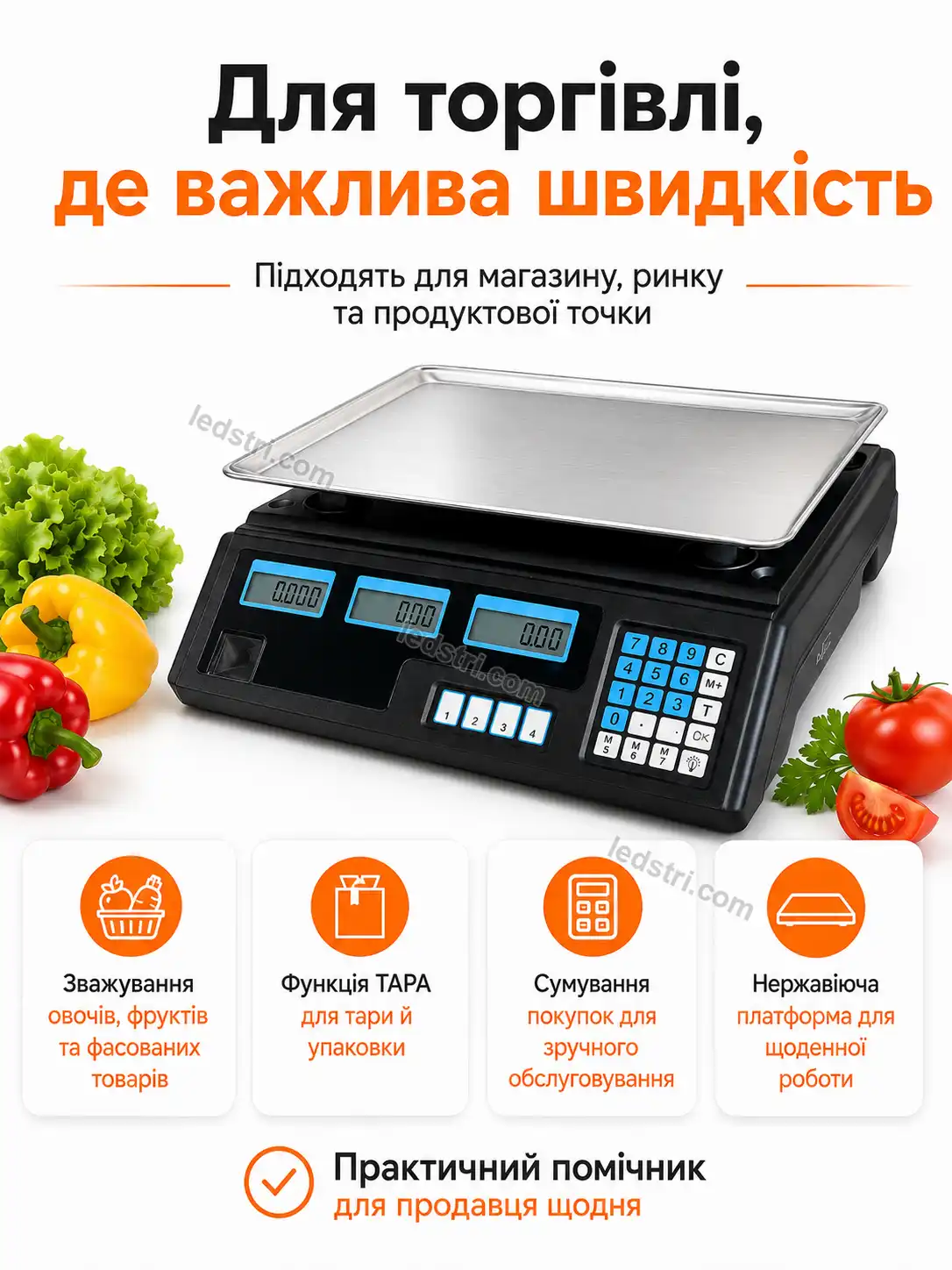 Як користуватися електронними торговими вагами