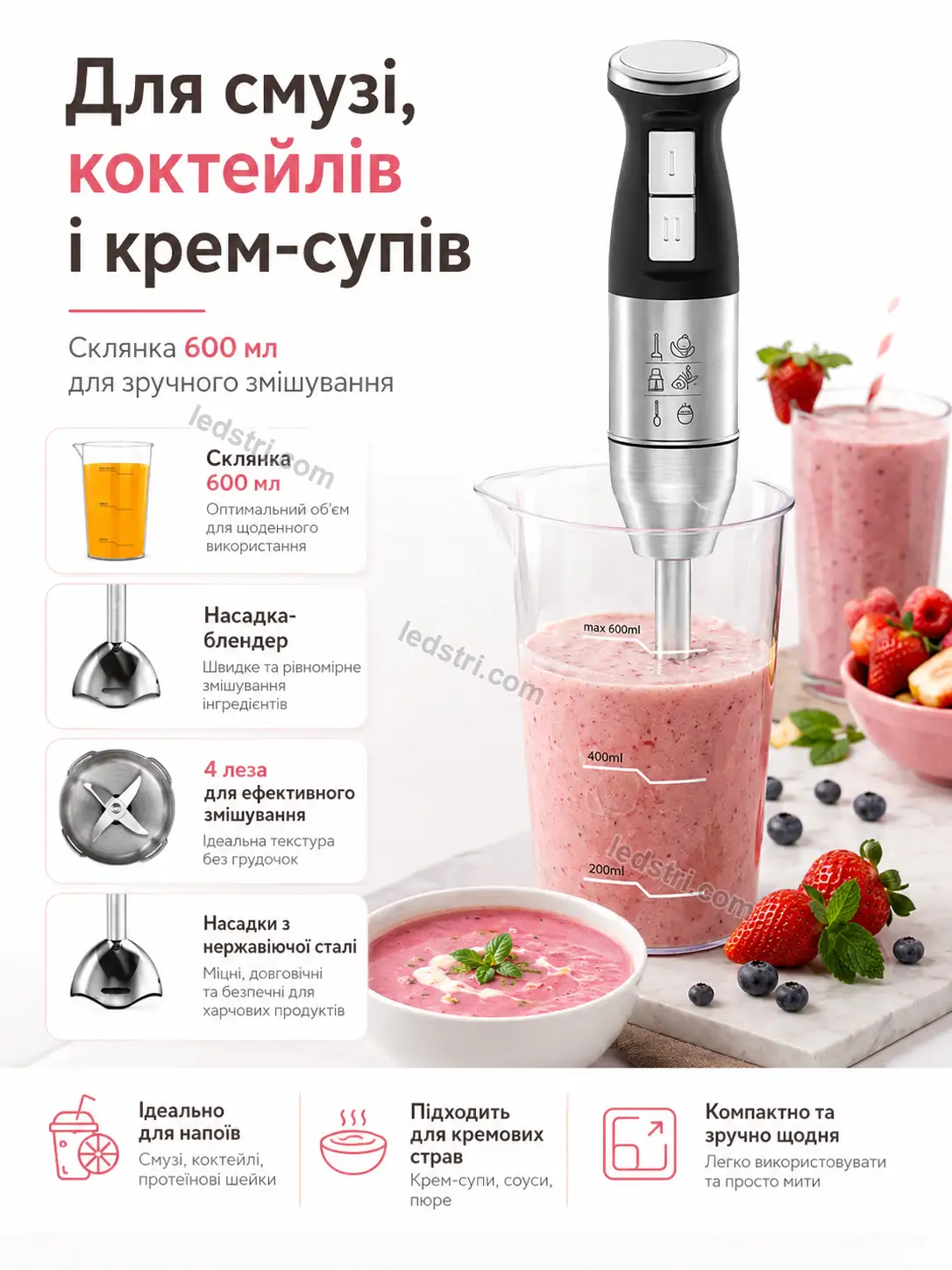Характеристики блендерного набору