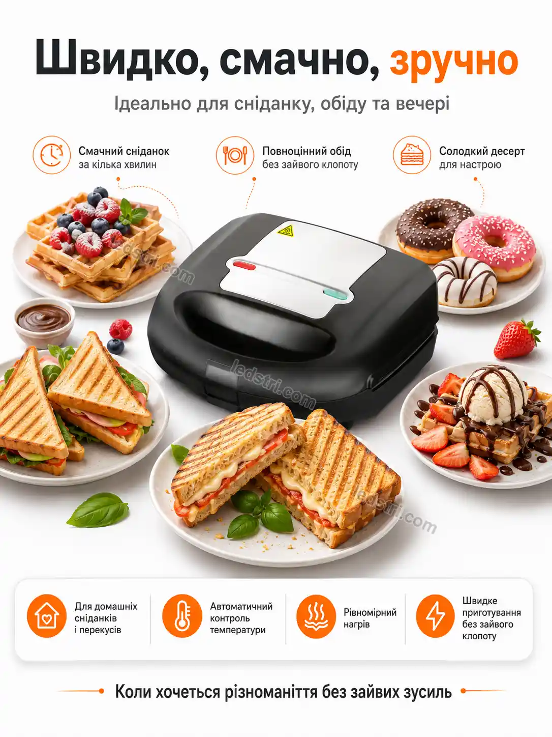 Характеристики сендвічниці