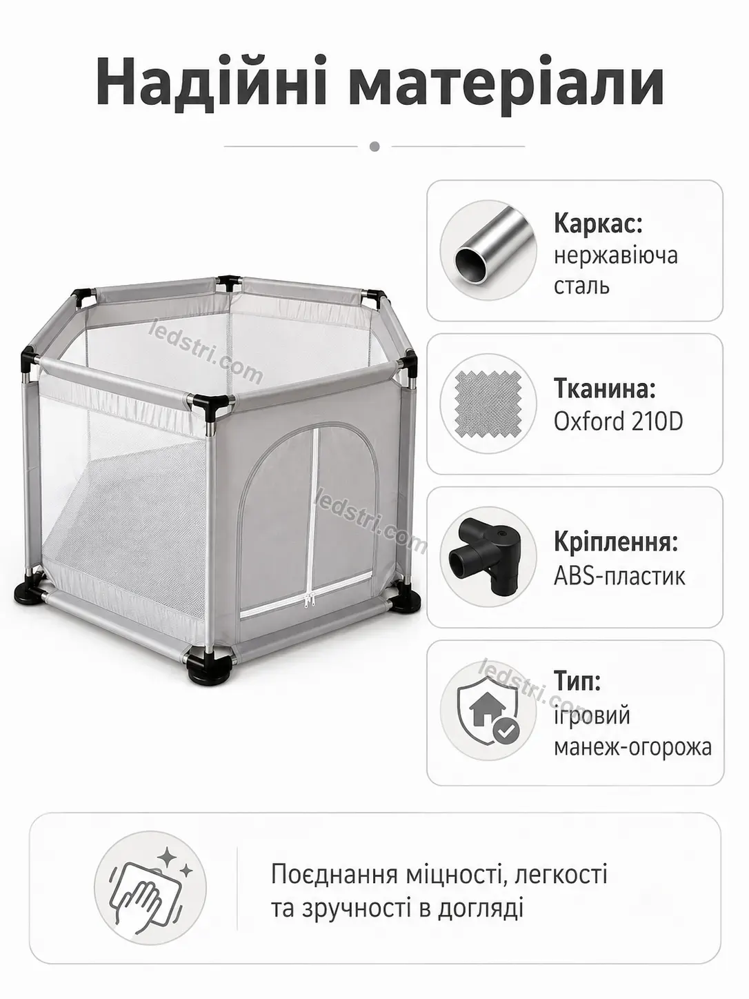 ✨ Дитячий манеж Faino Home Bright - деталі