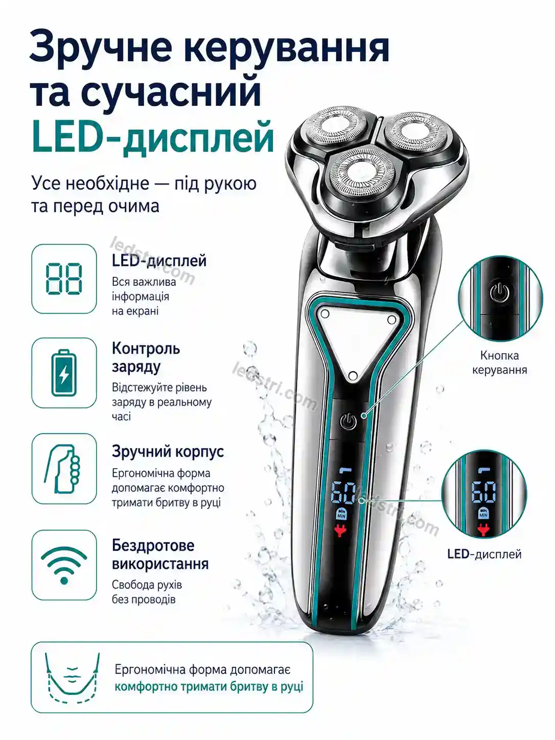 ✨ Електробритва Faino Plus Soft - фото