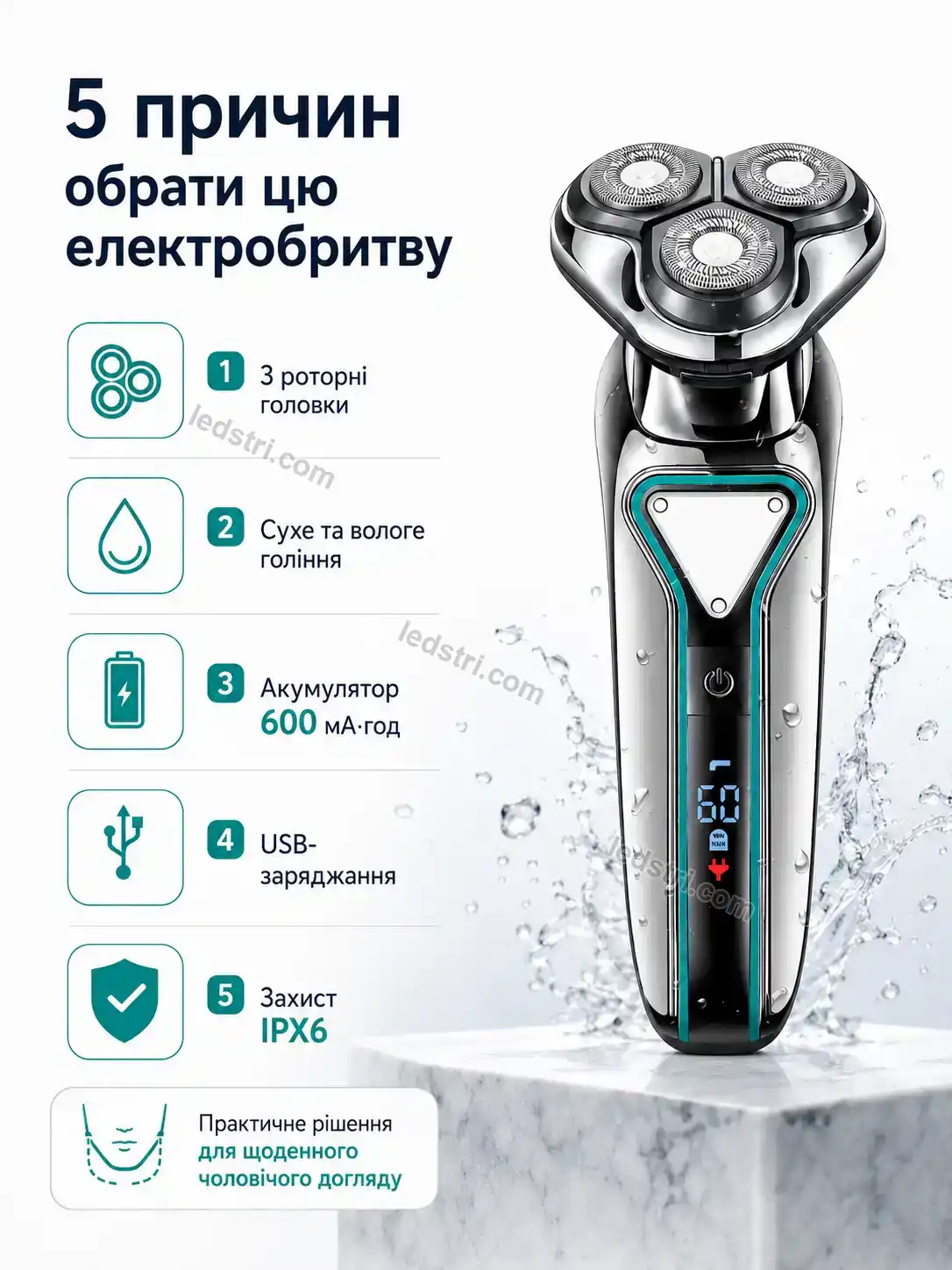 ✨ Електробритва Faino Plus Soft - фото