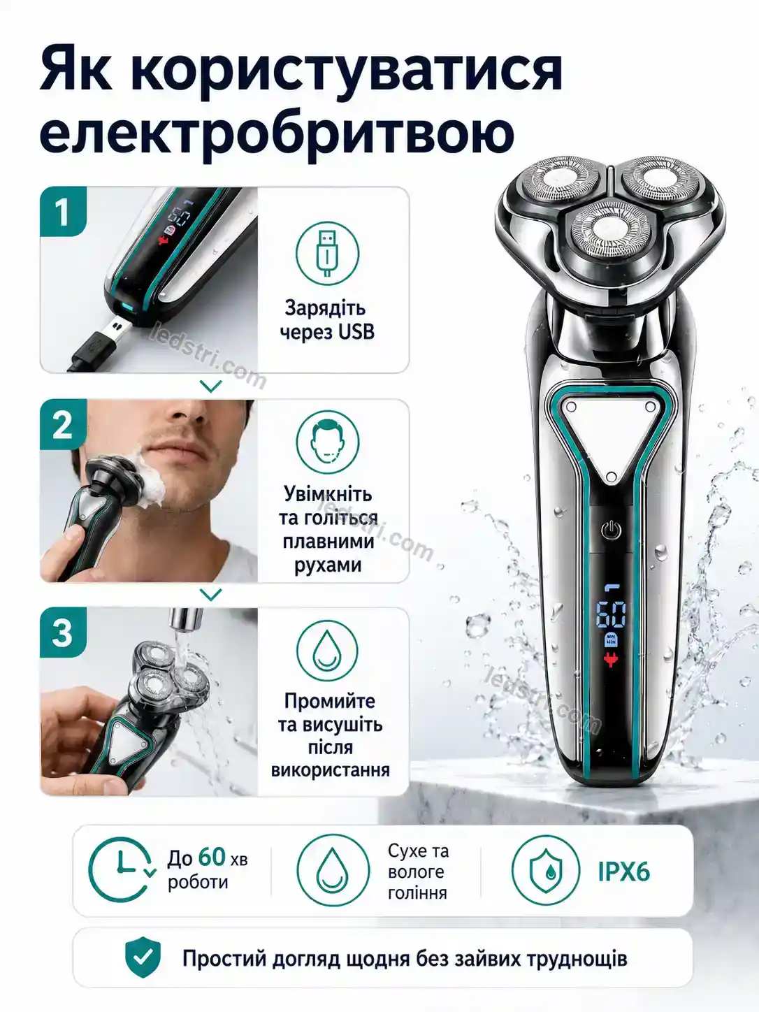 ✨ Електробритва Faino Plus Soft - фото