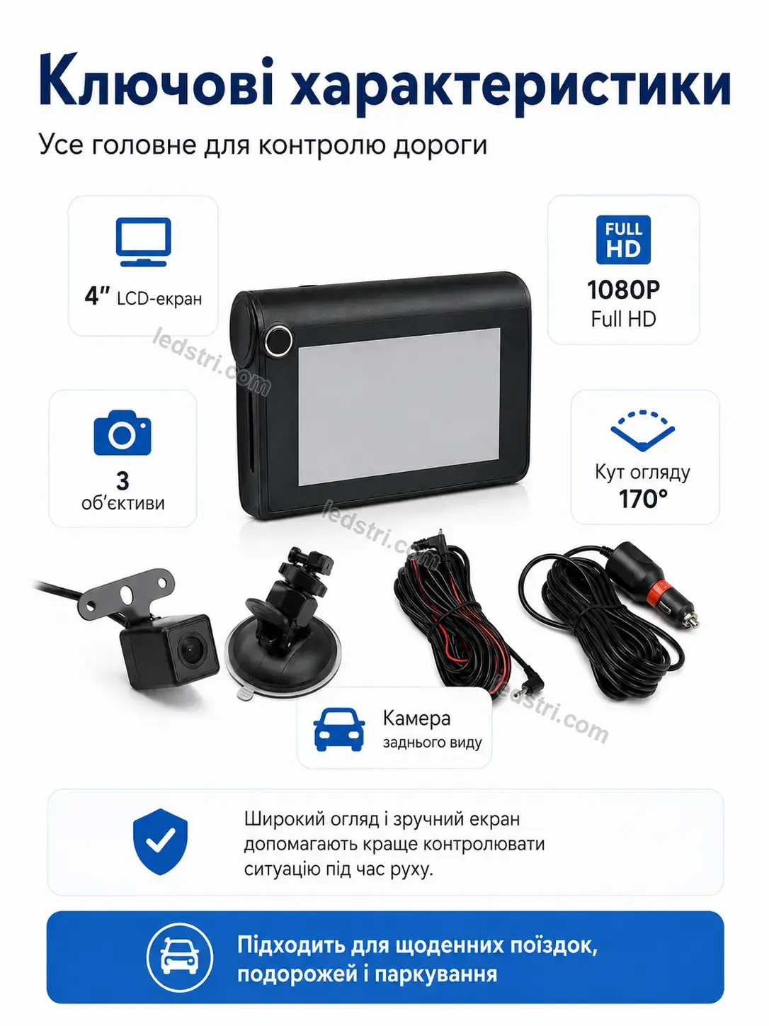 🚗 Автомобільний відеореєстратор Pulse Fresh Urban