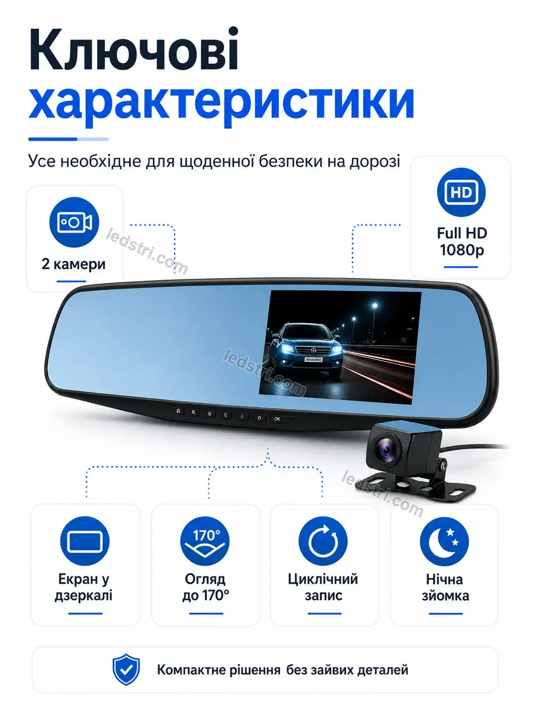 🚗 Автомобільний відеореєстратор Faino Go Urban