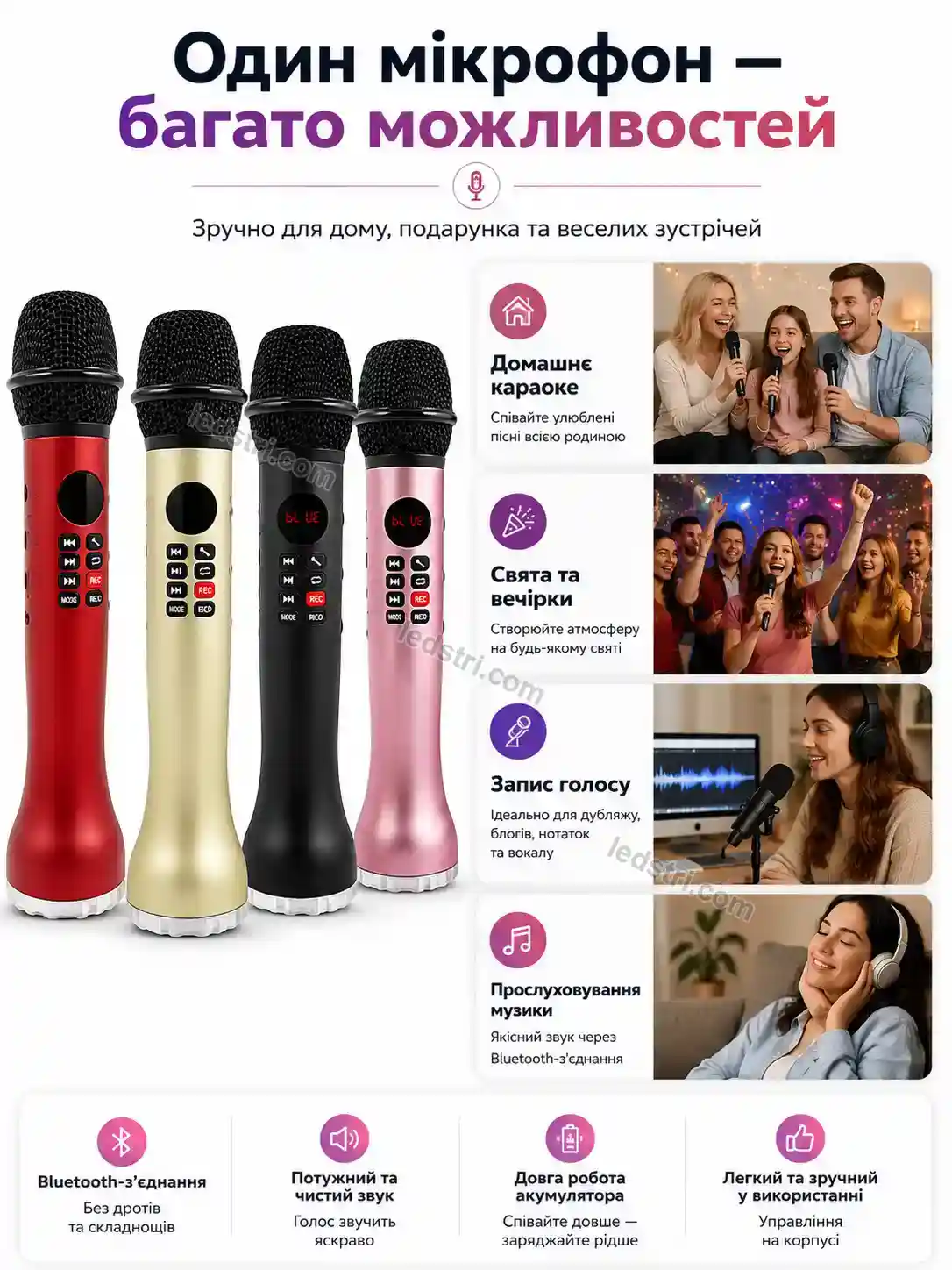 ✨ Мікрофон Faino Mini Soft - деталі