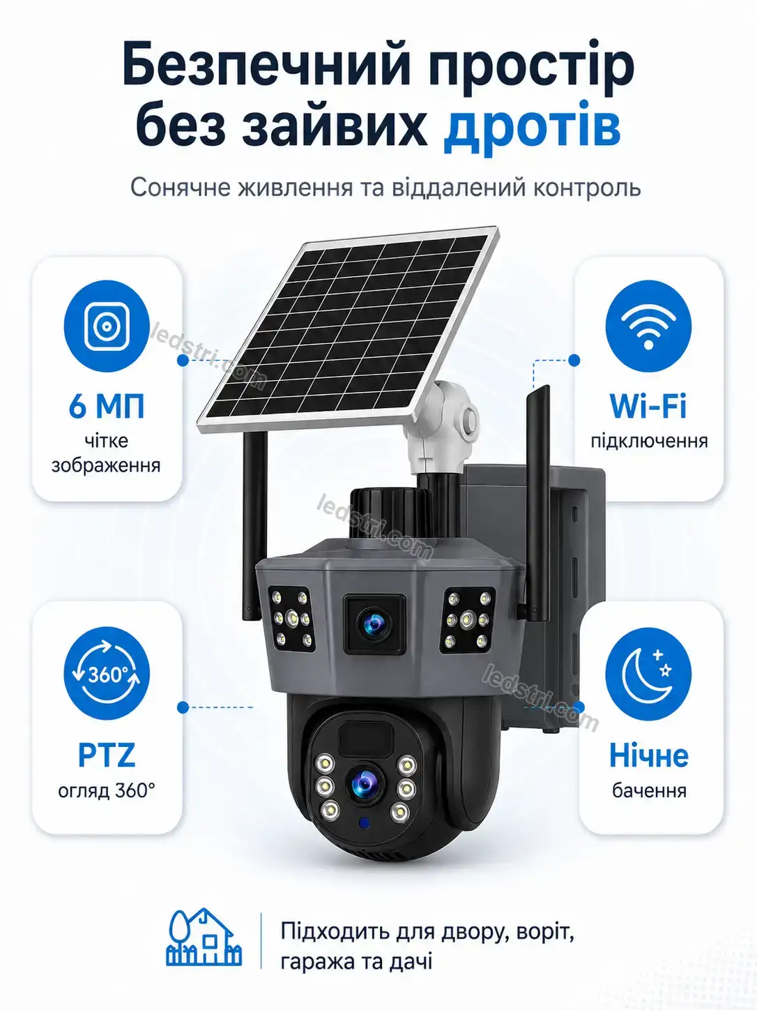📷 Камера відеоспостереження сонячна Lumo Mini Calm