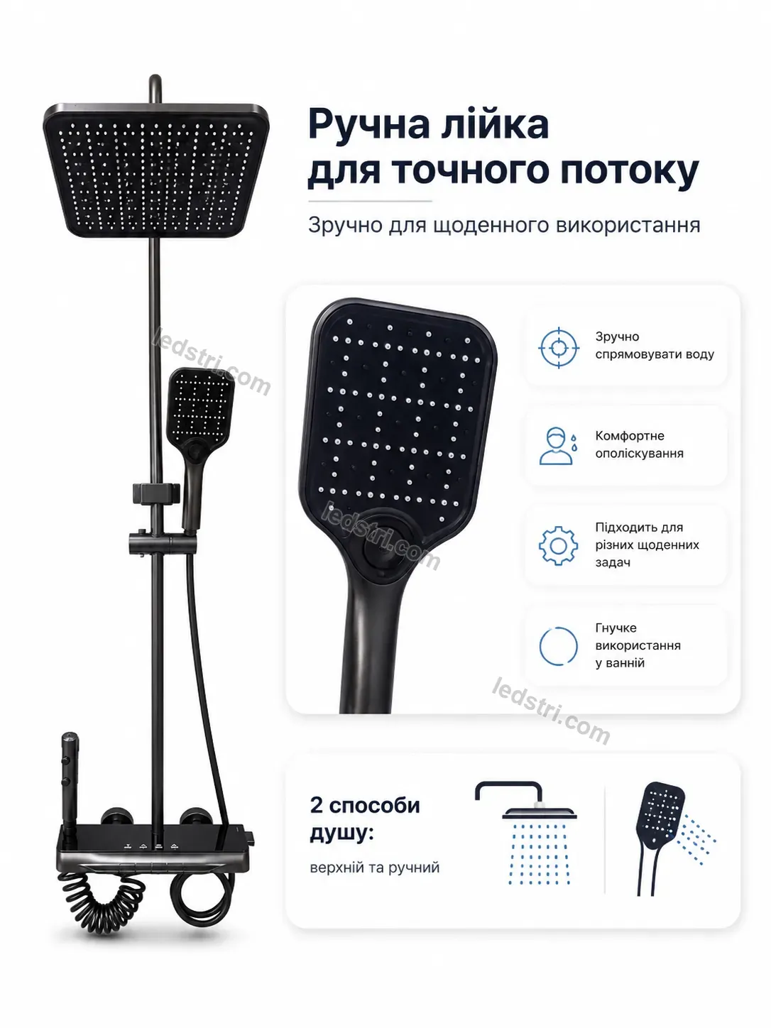 ✨ Смеситель для ванной комнаты Nordi Go Calm - деталі