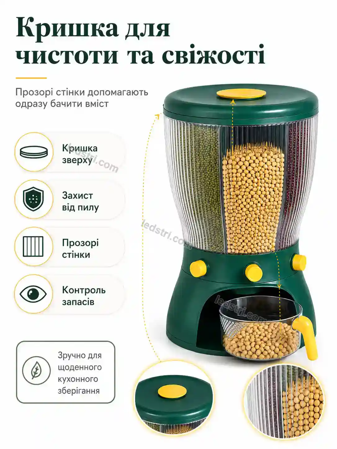 ✨ Контейнер для круп Pulse Wave Urban - використання