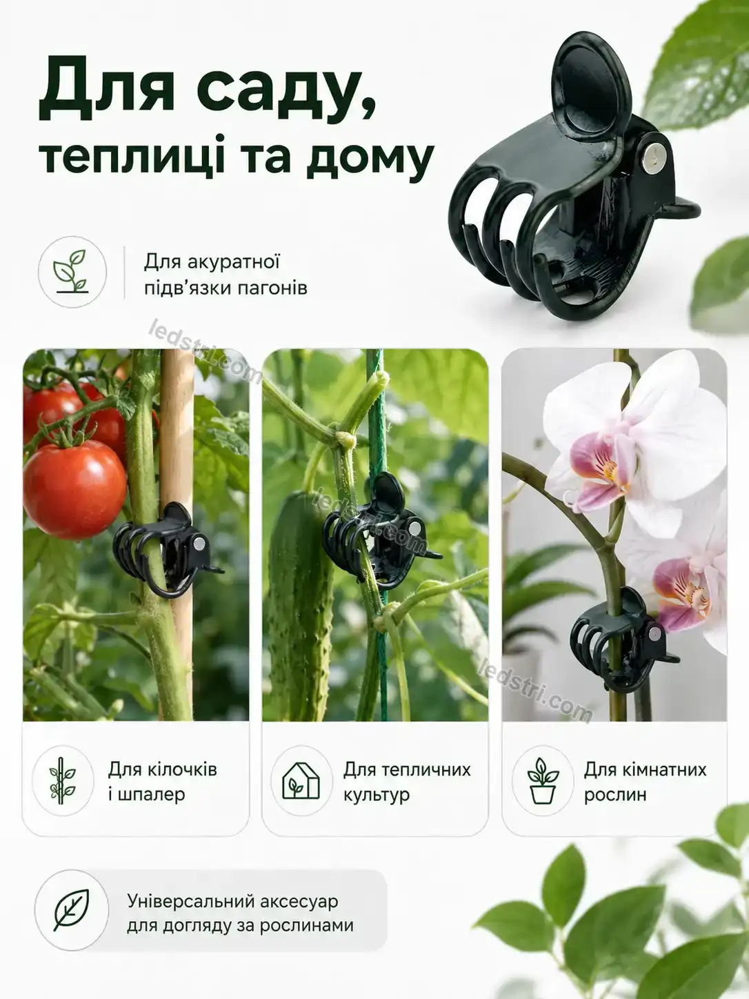 ✨ Крабик крепление для растений Terra Go Bright - деталі