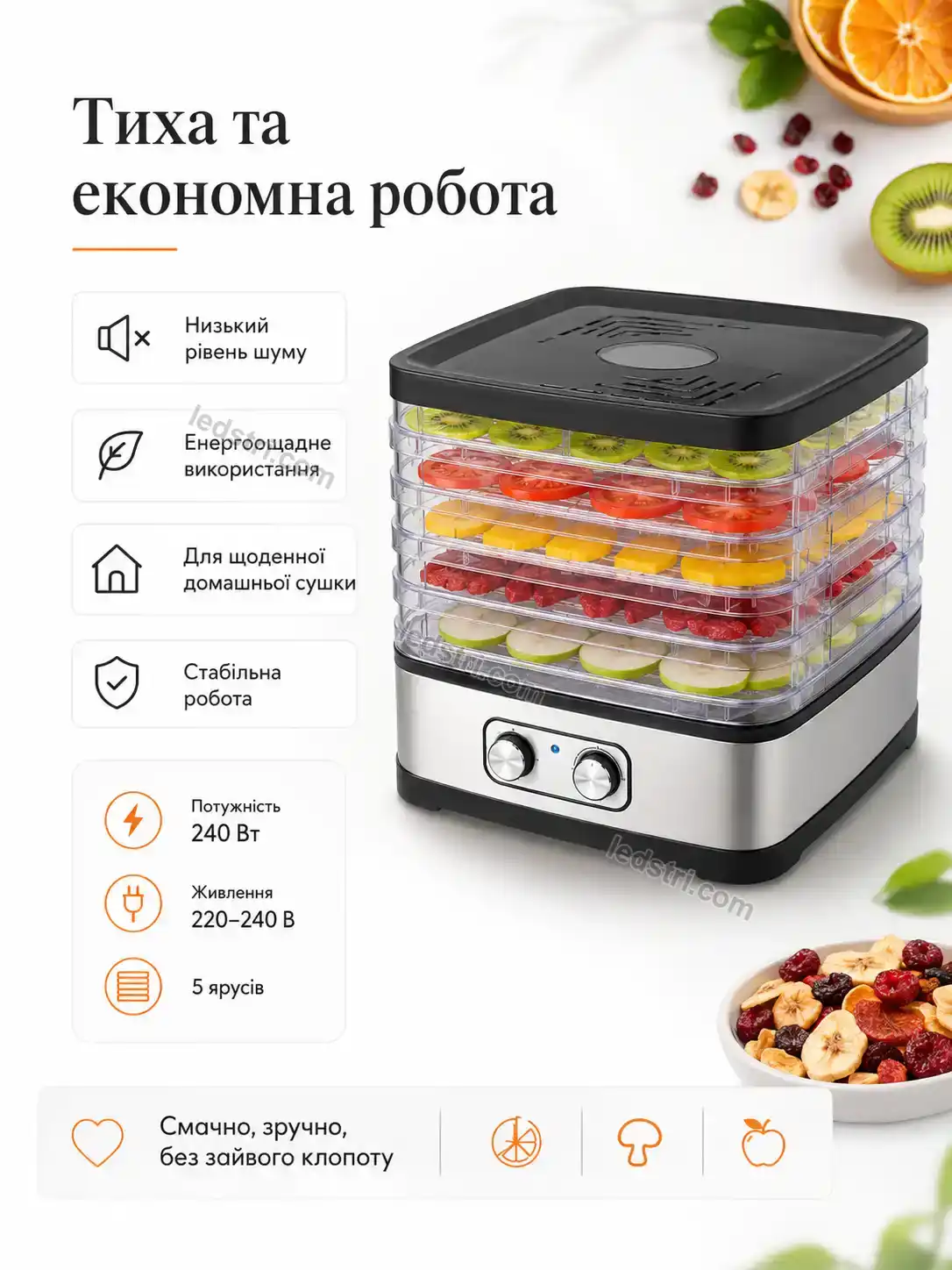 ✨ Дегидратор пищевой сухожар . Nordi Go Bright - використання