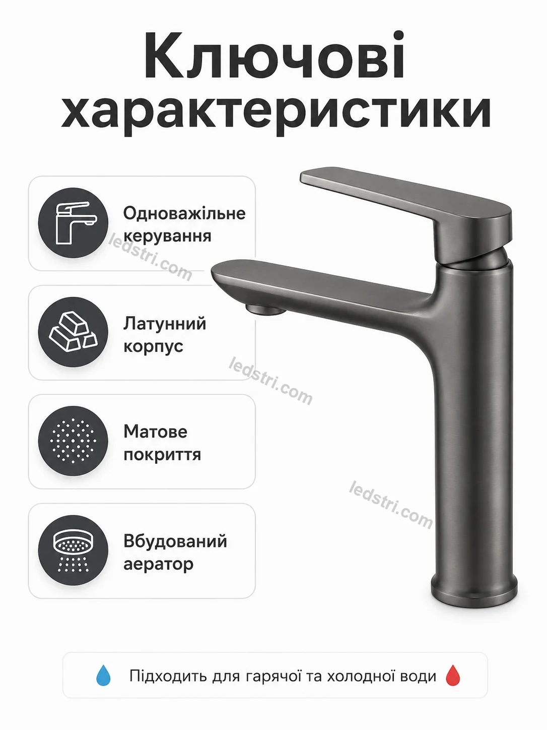 ✨ Смель для раковины однорычажный Brisk Easy Soft