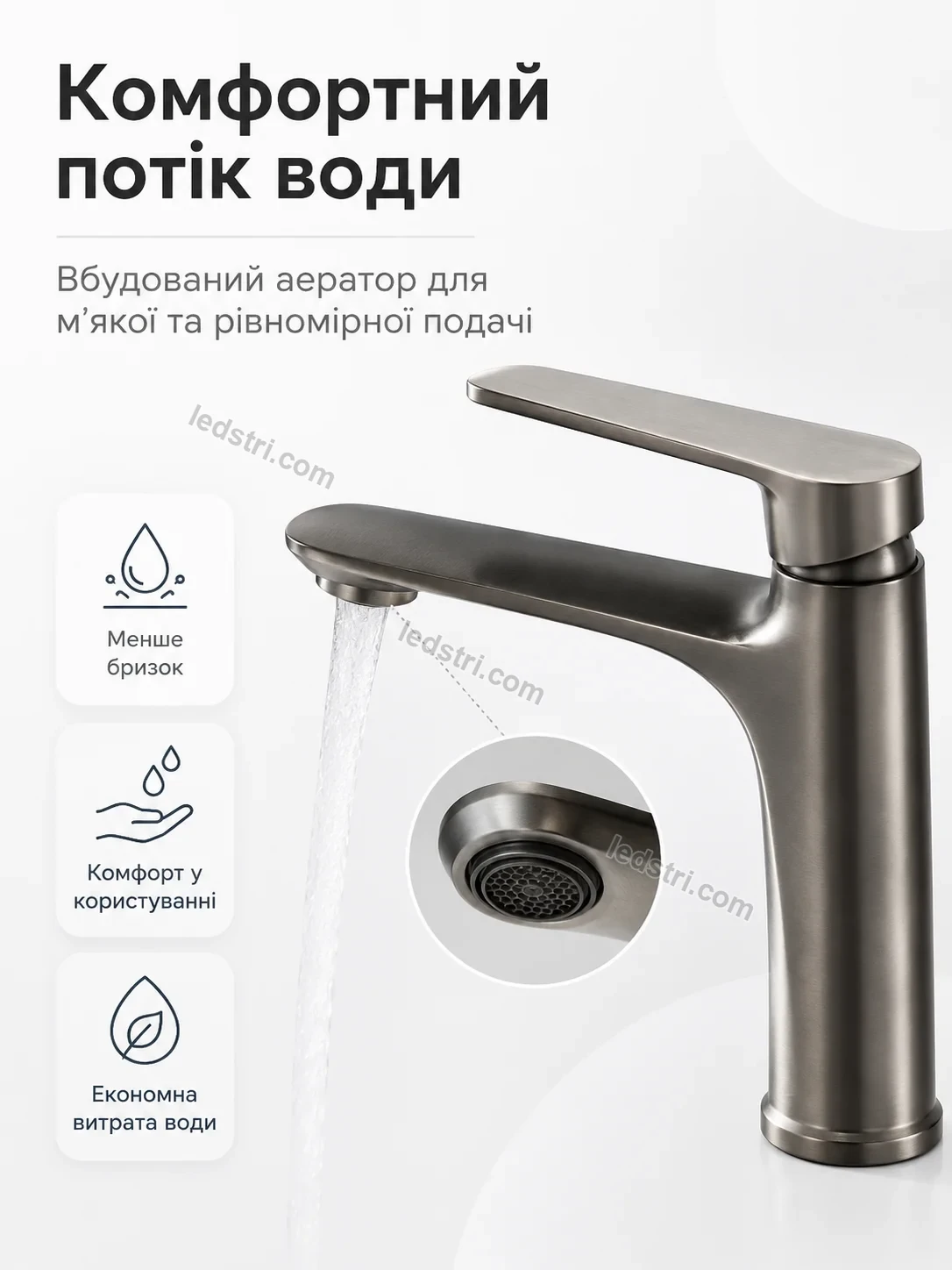 ✨ Смель для раковины однорычажный Brisk Easy Soft - використання