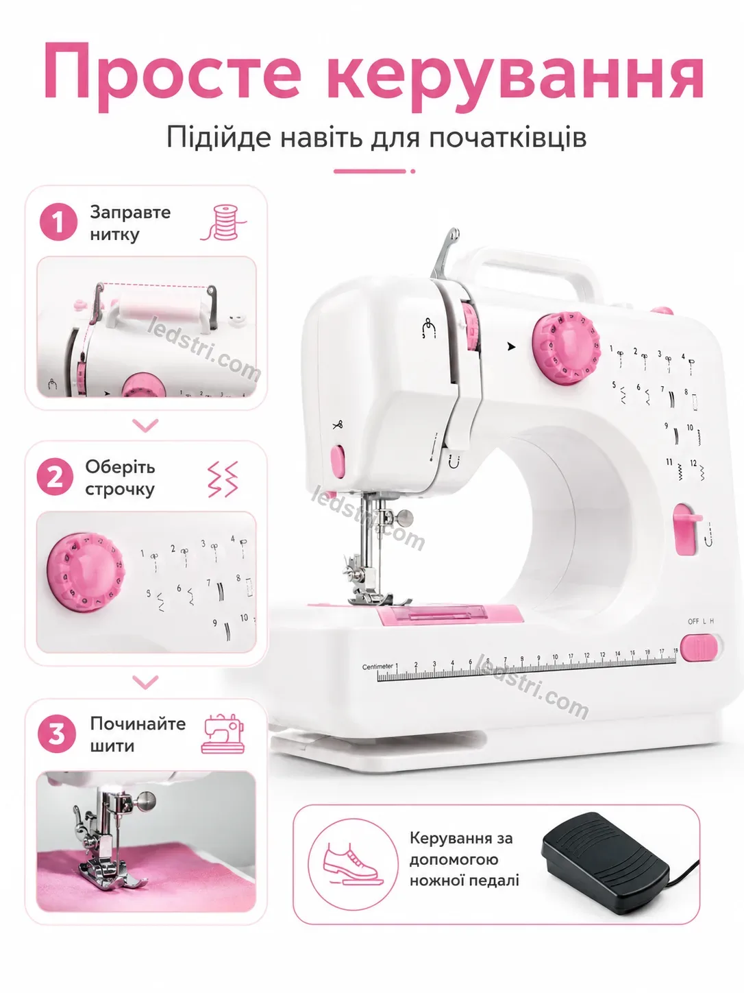 💵 Швейная машинка Faino Mini Bright - використання