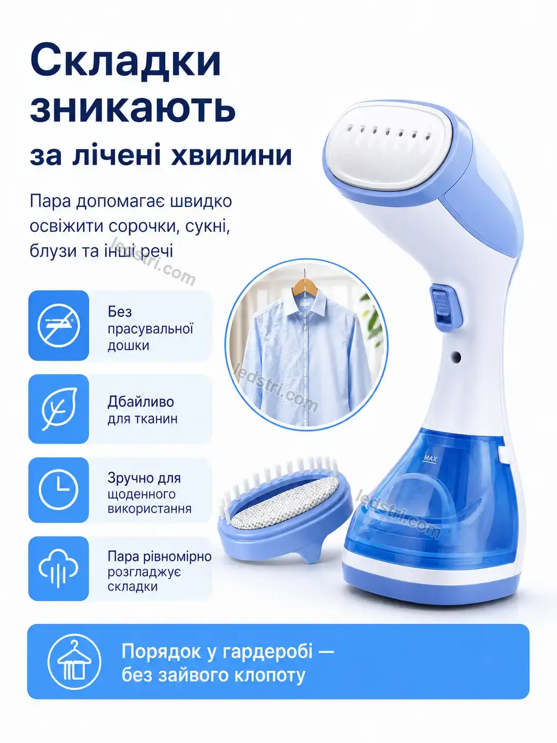 ✨ Відпарювач Brisk Lite Soft - деталі