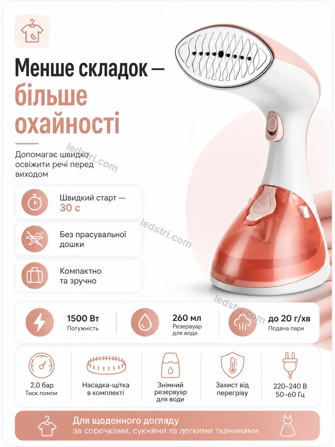 ✨ Відпарювач Faino Fresh Soft - деталі
