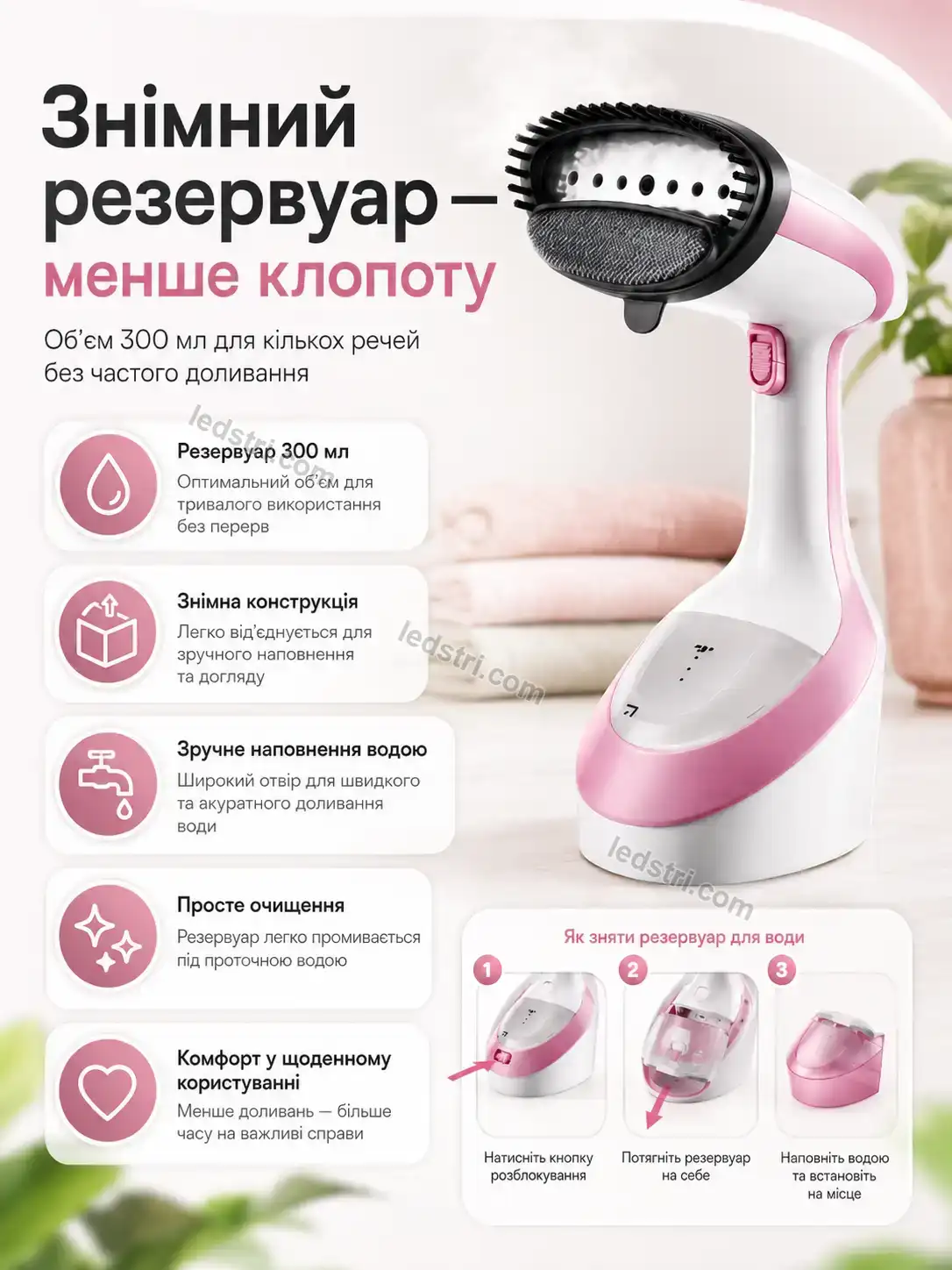 ✨ Відпарювач Faino Lite Soft - деталі